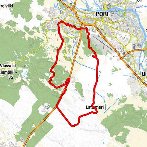 Tuorsniemi - Lattomeri - Pori - Liinaharja