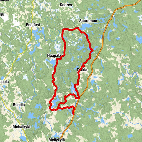Hamina - Kannusjärvi - Viitala - Kelkka