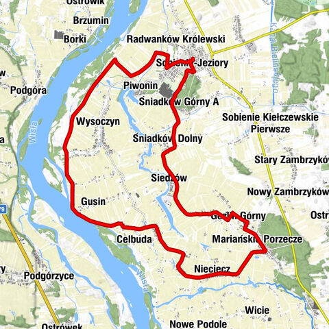 Dobra Zabawa - Sobienie-Jeziory - Śniadków Górny A - Figura św. Jana Nepomucena