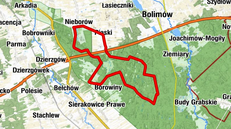 Nieborów - Chyleniec - Tarnówek - Stara Wieś