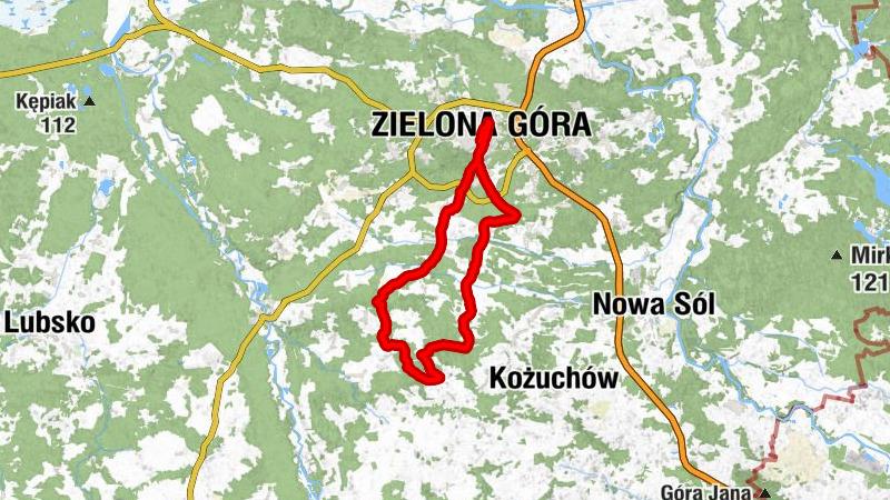 Zielona Góra Główna - Kościół pw. św. Antoniego - Kościół pw. św. Anny - Kościół pw. Najświętszego Zbawiciela