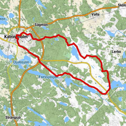 Katrineholm C - Katrineholm - Forssjö - Skirstugan