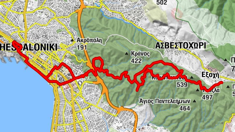 Νέος Σιδηροδρομικός Σταθμός - Ιερός Ναός Αγίων Κωνσταντίνου και Ελένης - Κορυδαλλός - Θεσσαλονίκη