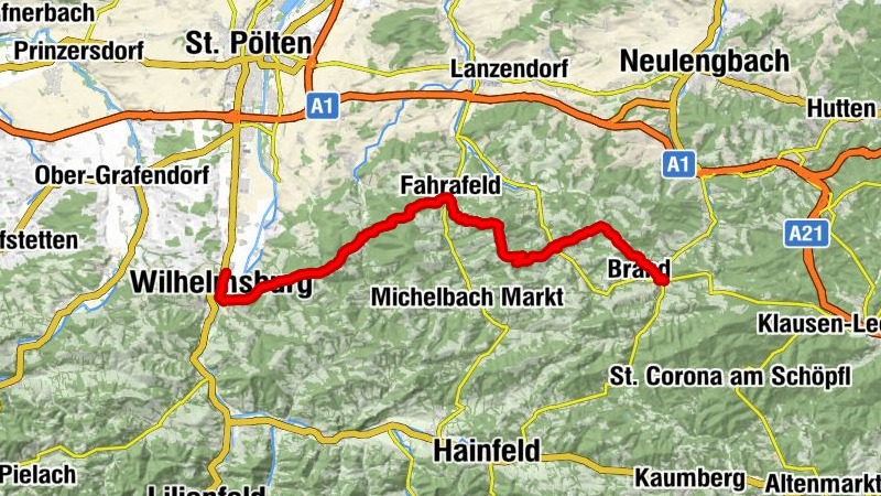 04 Voralpenweg, Etappe 05: Laaben - Wilhelmsburg