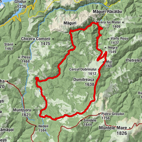 Valea Ierii - Dumitreasa - Cercul Dobrinului - Măguri-Răcătău