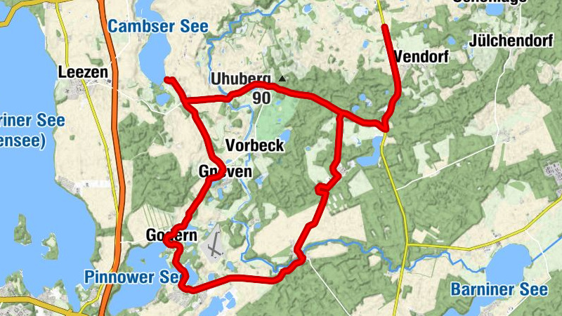 Kuhlen-Wendorf - Weberin - Kritzow - Kirche