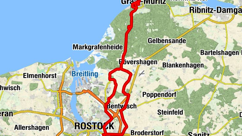 Rostock - Uschi´s Gasthof - Dorfkirche Bentwisch - Weißes Kreuz