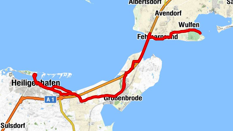 Wulfen - Fehmarnsund - Restaurant Großenbrode - Heiligenhafen