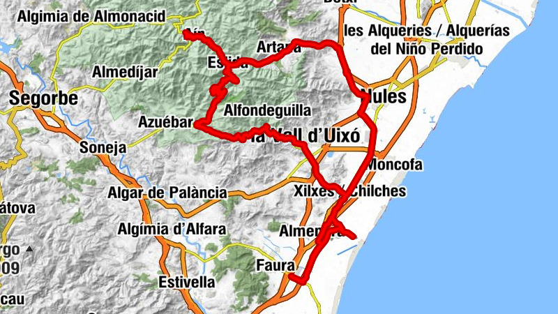 Restaurante Ventorrillo - Muntanyeta de Gomis - Ermita de Sant Josep - Iglesia del Salvador