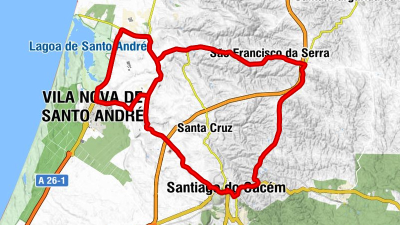 Santiago do Cacém - Retiro dos Caçadores - Solar dos Leitões - Vila Nova de Santo André