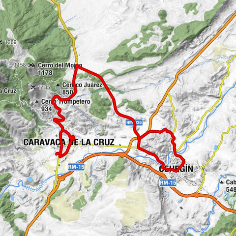 Caravaca de la Cruz - Canapé del Castillo - Monumento Caballos del Vino - Cehegín