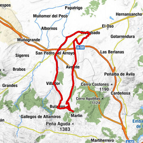 Riocabado - Aveinte - Muñoyerro - Villaverde