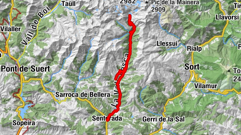 Senterada - Mare de Déu de Gràcia - Sant Vicenç - Sant Martí de Ballmoll