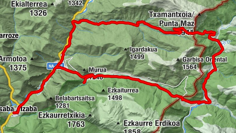 Isaba / Izaba - Puente de la Molina - Cueva del Ibón / Iboiko Lezea - Bordaerrea