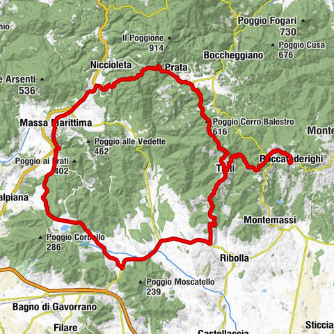 Roccatederighi - Poggio Cerro Balestro - San Sebastiano - da Nada Locanda Toscana
