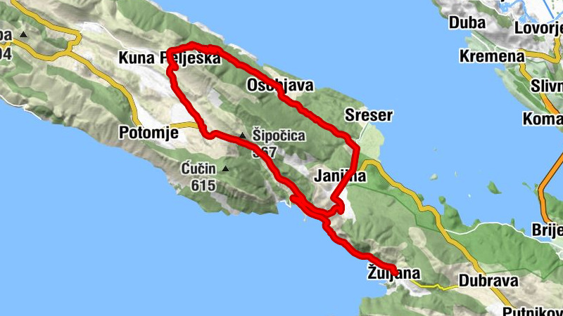 Žuljana - Kozje ždrijelo - Domanuta - Sv. Julijan i Roko
