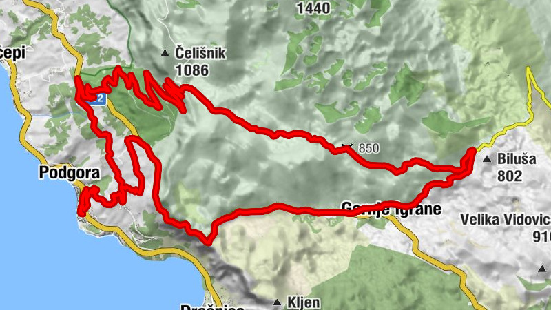 Podgora - Kržanići - Sv. Ilija