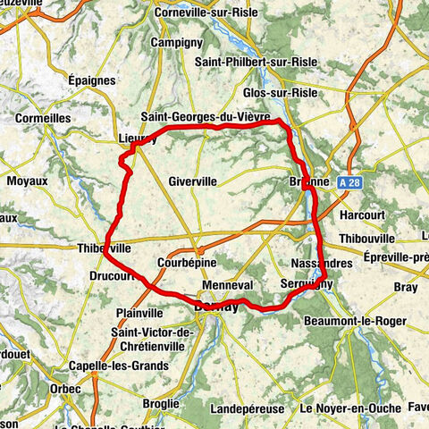 Thiberville - Église Saint-Georges - Église Notre-Dame - Bournainville-Faverolles