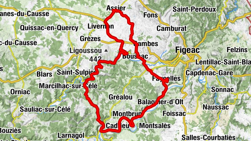 Assier - Auberge de Laparrot - Église Sainte-Eulalie - Église Saint-Pierre