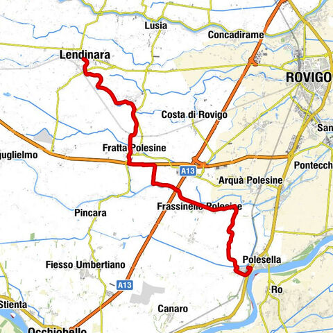 Polesella - Raccano - Rocca - Lendinara