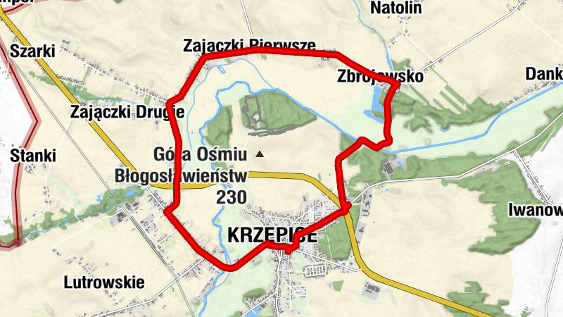 Krzepice - Magreta - Zbrojewsko - Zajączki Pierwsze
