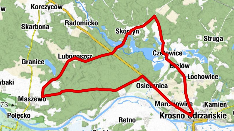 Marcinowice - Osiedle Chrobrego - Srebrna Góra - Krosno Odrzańskie