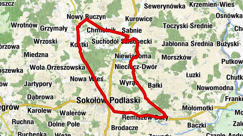 Sokołów Podlaski - Kościół pw. Świętej Anny - Kościół pw. Niepokalanego Poczęcia Najświętszej Maryi Panny - Kościół pw. Trójcy Przenajświętszej