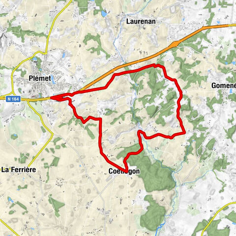 Le Ridor - La Ville Guyomard - La Cornandière - Église Saint-Thuriau