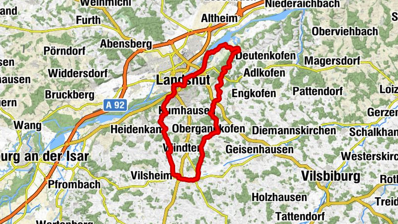 Altfraunhofen - Birkenberg - Eichenberg - Binshamer Höhe