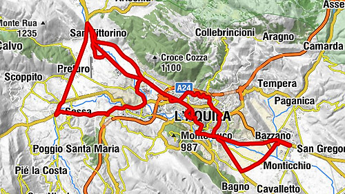 Paganica - Chiesa della Madonna delle Nevi - Chiesa della Madonna delle Pagliare - Chiesa di Santa Maria degli Angeli