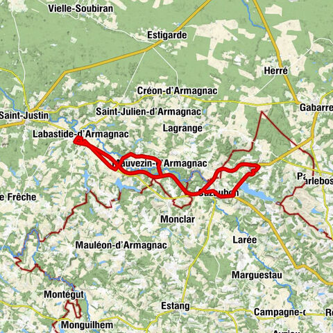 Barbotan-les-Thermes - Cité A. Dufrèche - Église Saint-Martin - Église Notre-Dame