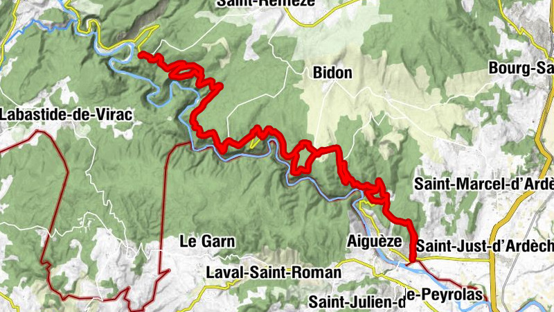 Bidon - Grotte de la Tête du Lion - Grotte de Saint-Marcel - Aven de la Rouvière