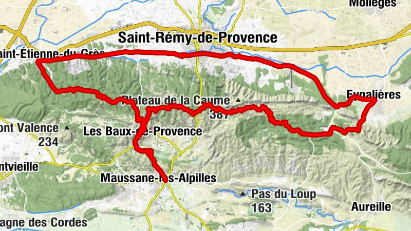 Maussane-les-Alpilles - Les Baux-de-Provence - Saint-Rémy-de-Provence - Tour de guet des Baux