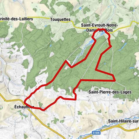 Le Lac des Cygnes - Église Saint-Évroult - Église Saint-Germain - Échauffour