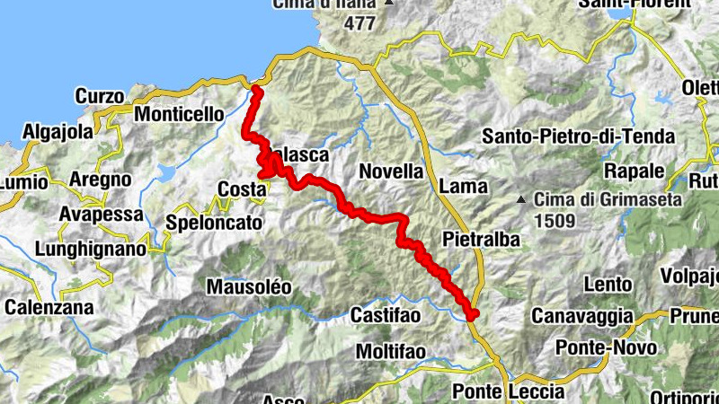 Source pétrifiante de la Navaccia - Palasca - Col de Casella - Église Saint-Thomas