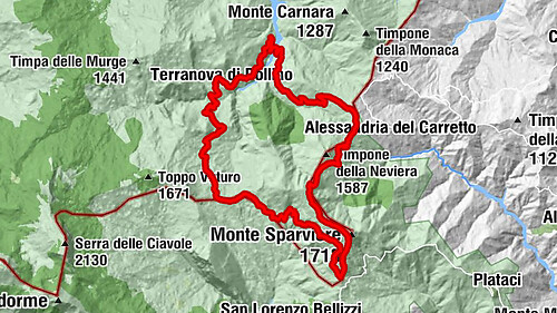 Alessandria del Carretto - Timpone Montillo - Terranova di Pollino - Luna Rossa