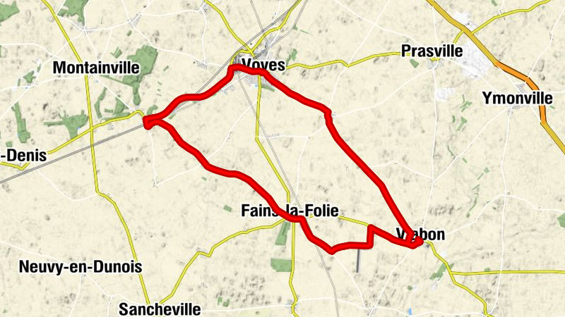 Viabon - Mellay - Morais - Fains-la-Folie