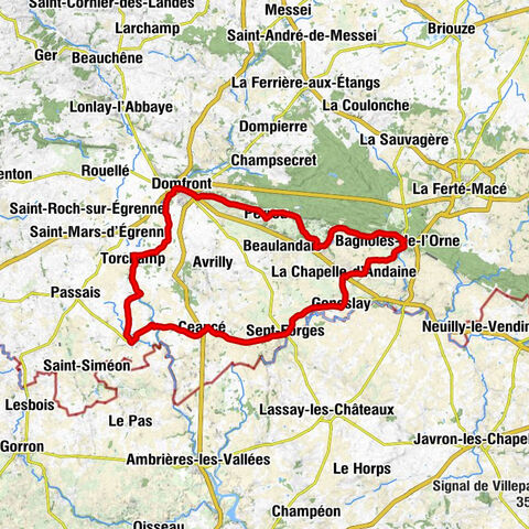 Tessé-la-Madeleine - Église Saint-Fraimbault - Église Saint-Ernier - La Chapelle-d'Andaine