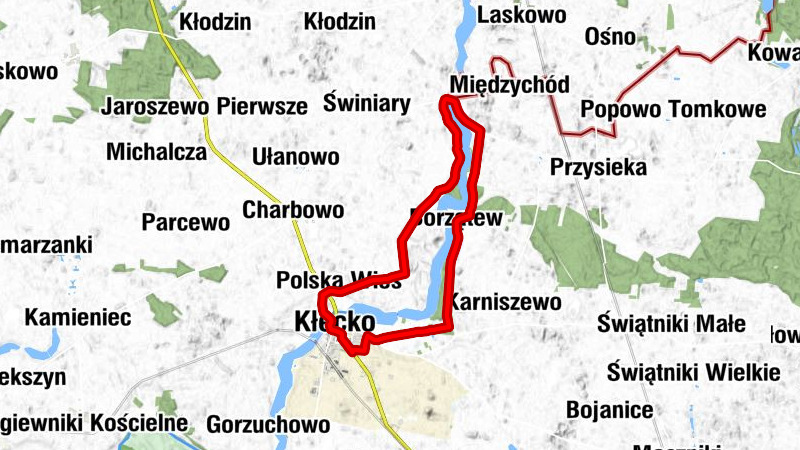 Kłecko - Osiedle Glinki - Borzątew - Dobiejewo