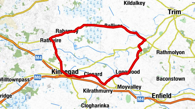 Longwood - St. Mary's Church - Kinnegad - Scarriff Bridge