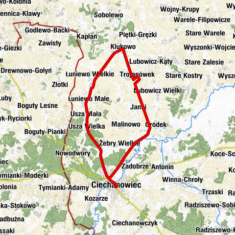 Ciechanowiec - Dworska 24 - Usza Wielka - Kościół pw. Zmartwychwstania Pańskiego