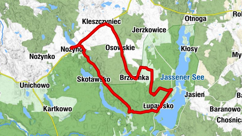 Nożyno - Kleszczyniec - Osowskie - Brzezinka