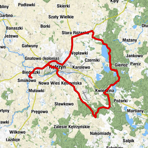 Nowy Młyn - Smokowo - Biedaszki - Kętrzyn