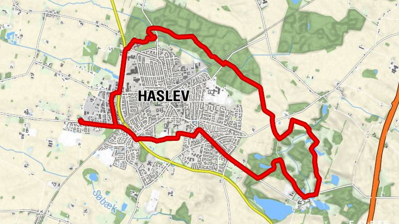 Faxe Kommune - Troelstrup - Haslev - Sortekilde