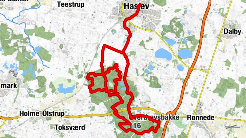 Haslev - Overdrevsbakke - Villa Gallina - Bråby Kirke