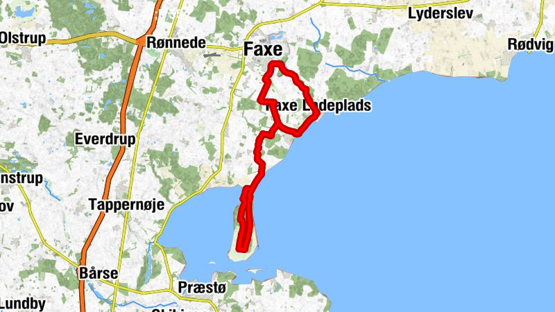 Faxe Syd - Vråmose - Hylleholt Kirke - Faxe