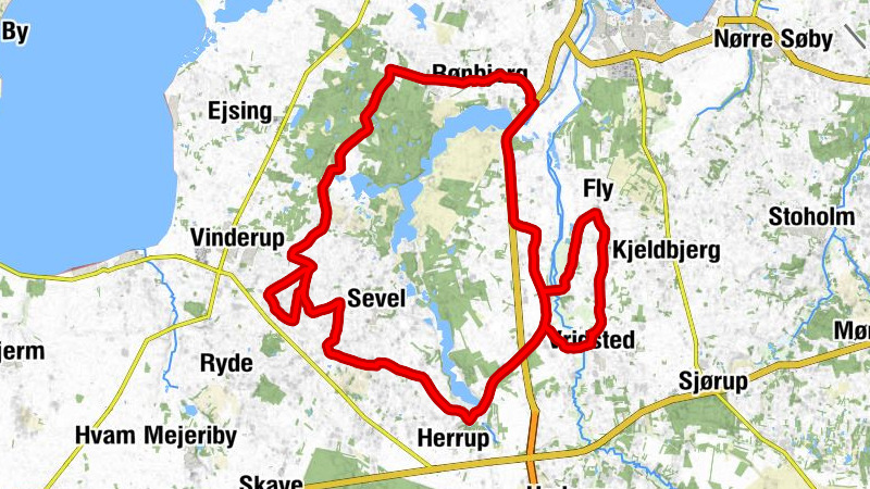 Vridsted - Trandum Kirke - Estvad Kirke - Rønbjerg Kirke