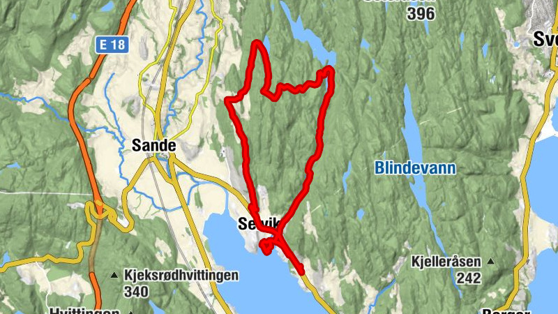 Selvikåsen - Kverntangen - Selvik - Skafjellåsen