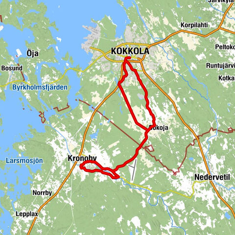 Kokkola - Piilesmäki - Kronoby