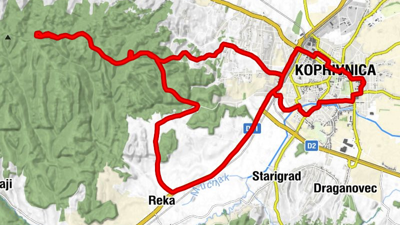 Lenišće - Koprivnica - Cinderišće - Na Grantulama